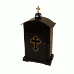 Polukružna - otvorena - crna - srednja